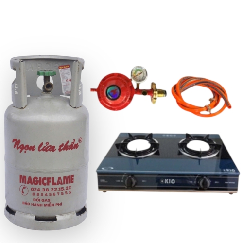 Bộ Bếp Gas Đôi Kính Cao Cấp